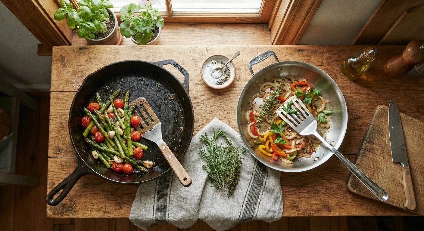 Cast Iron vs. Stainless Steel Cookware: A Kitchen Chemistry Breakdown