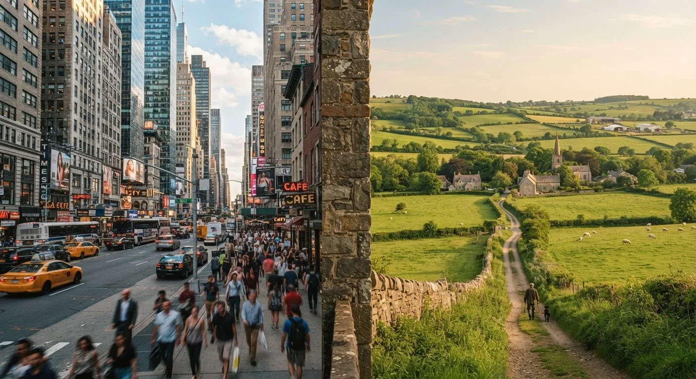 Choosing Between an Urban and a Rural Trip Experience