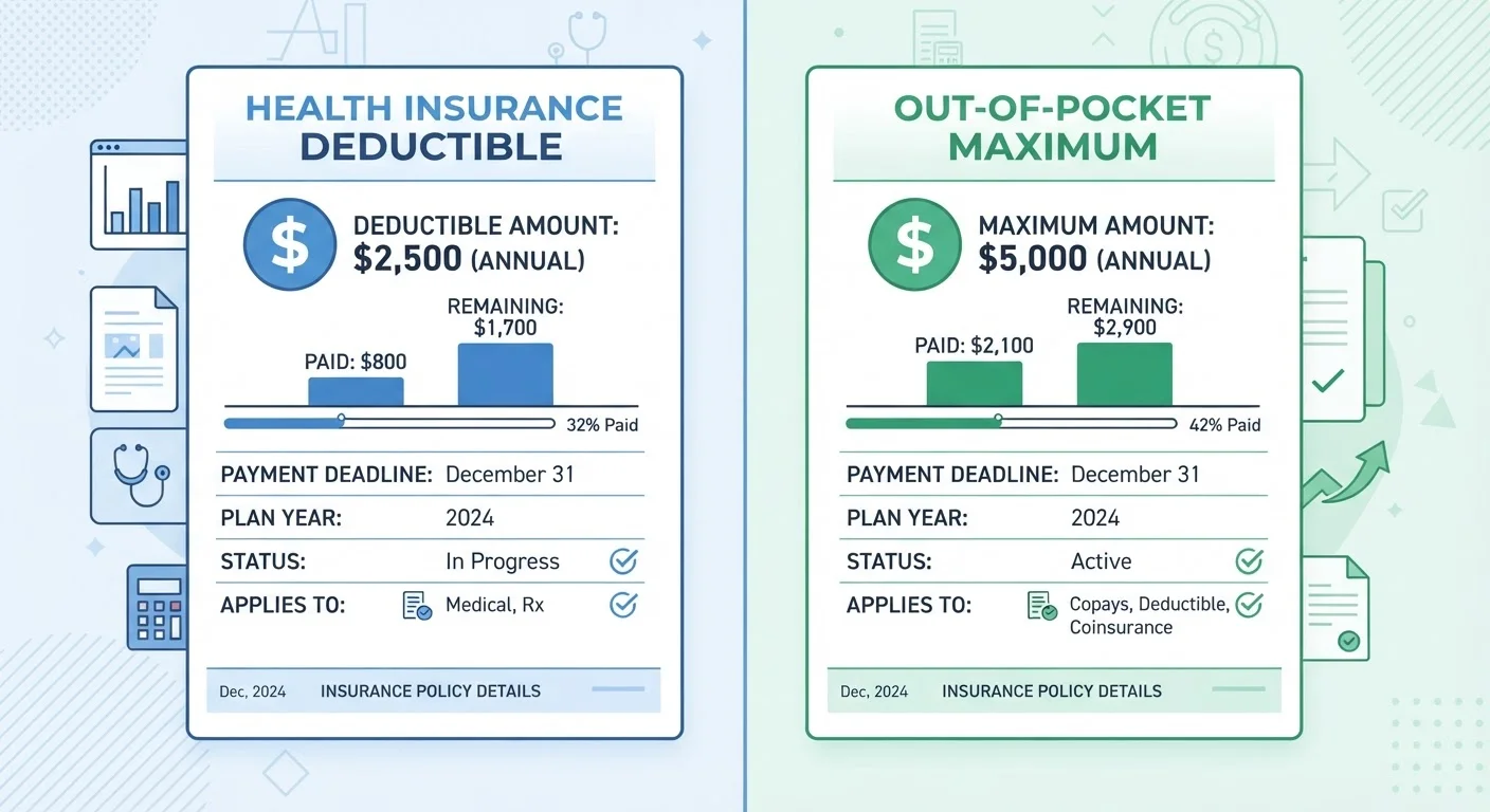 Deductible vs. Out-of-Pocket Maximum: Two Numbers That Determine Your Real Costs