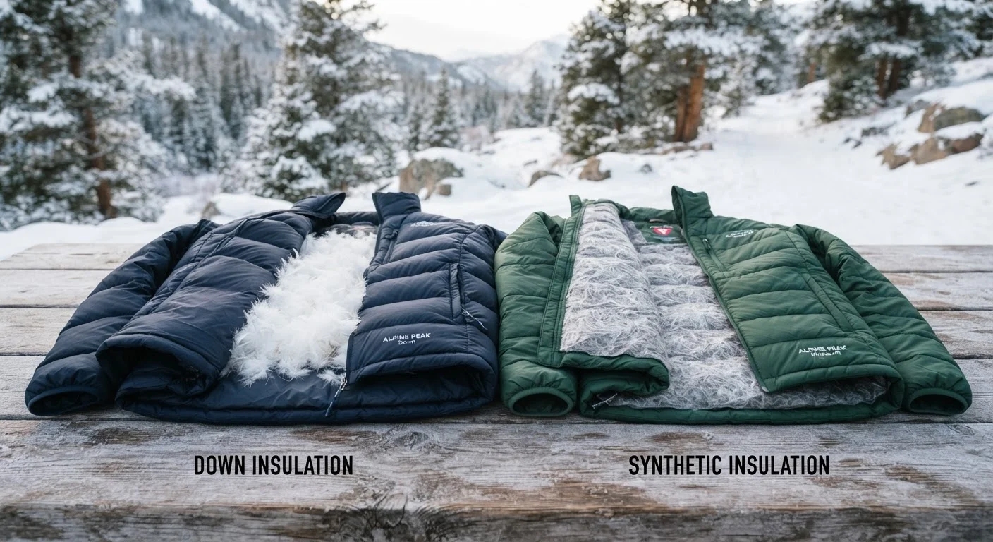Down vs. Synthetic Insulation in Jackets: Warmth, Weight, and Weather Resistance