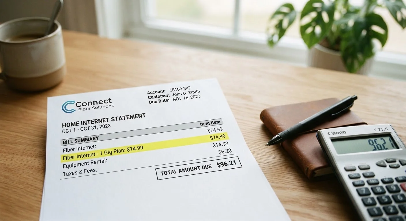 Everything That Goes Into a Home Internet Bill (And What's Actually Negotiable)