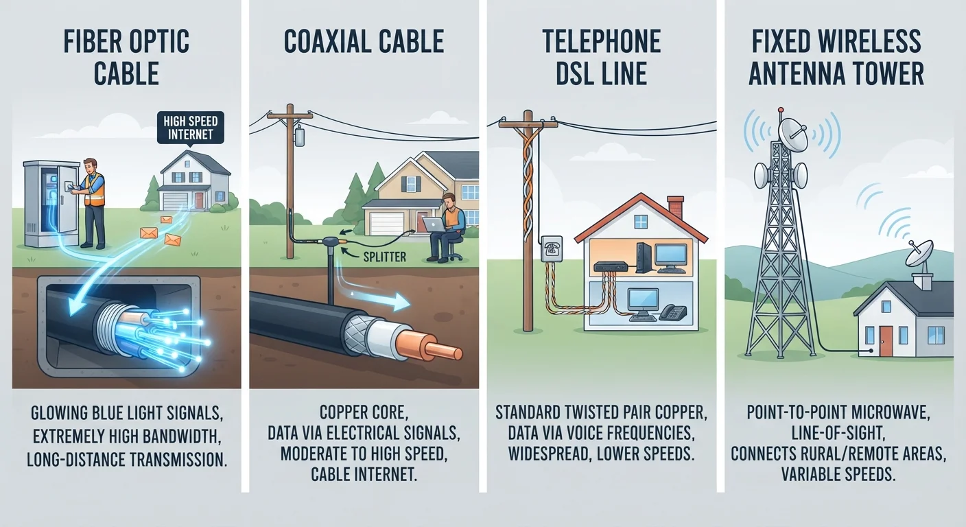 Fiber, Cable, DSL, and Fixed Wireless: Matching Your Connection Type to Your Needs
