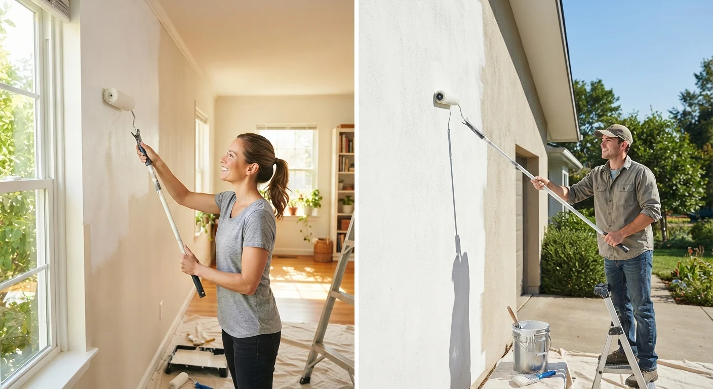 Interior vs. Exterior Home Painting: Why They're More Different Than They Seem
