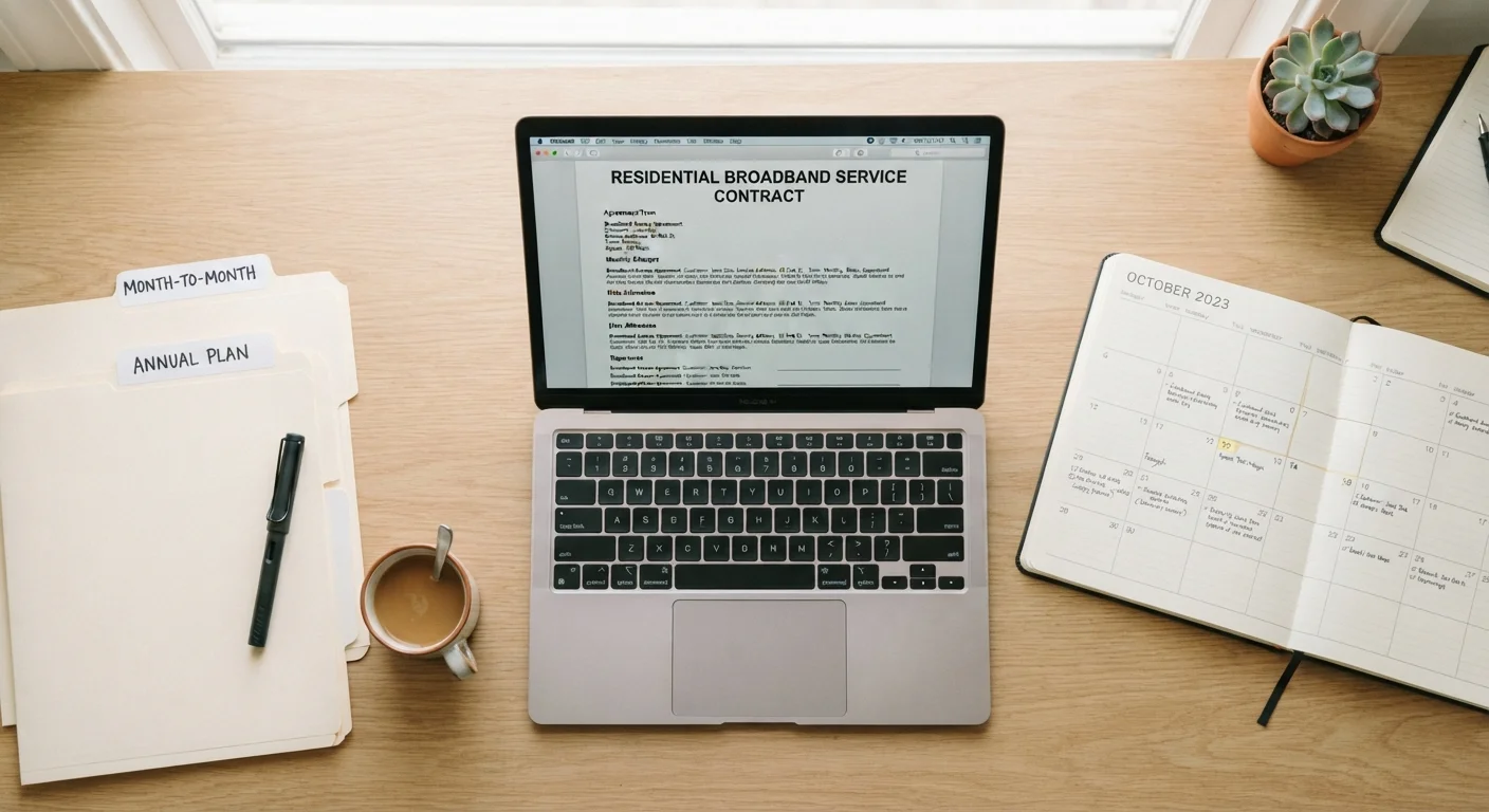 Month-to-Month vs. Annual Internet Contracts: What the Flexibility Difference Really Costs
