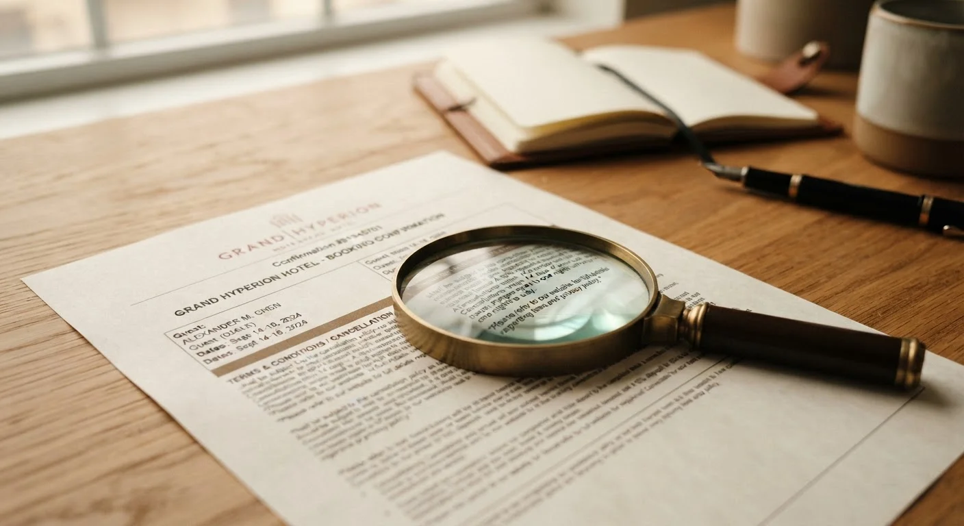 Reading a Hotel's Cancellation Policy Without the Fine-Print Headache