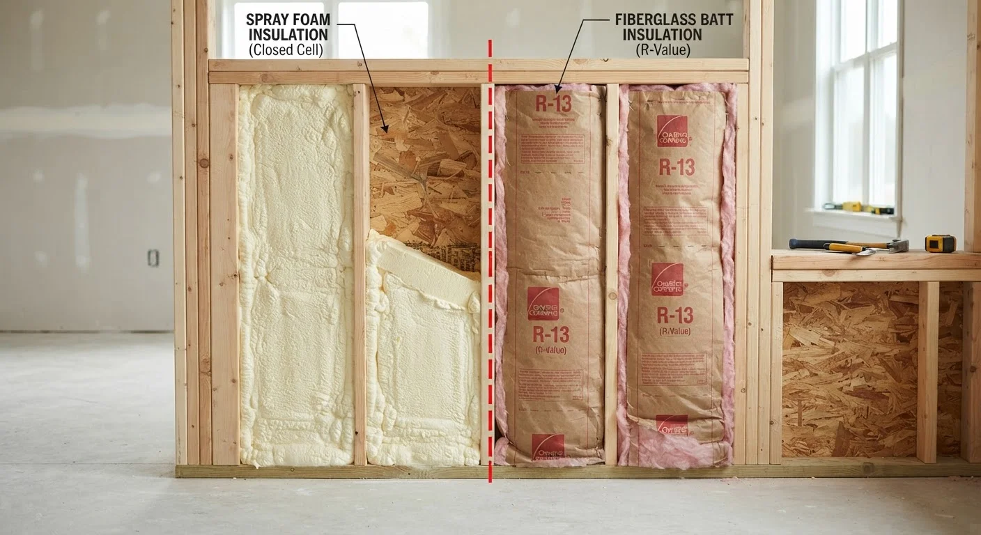 Spray Foam vs. Batt Insulation: Choosing the Right Fit for Each Space