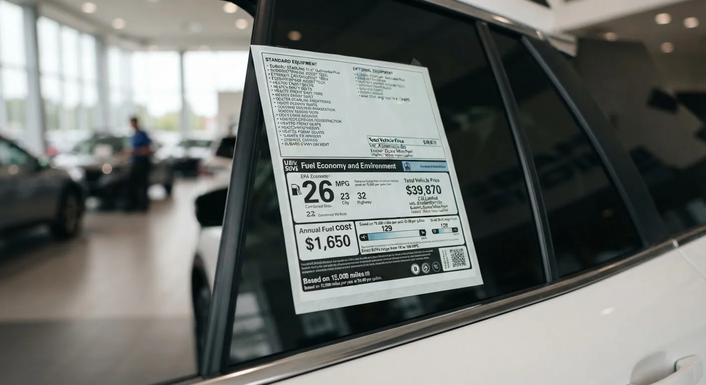 Understanding the Monroney Sticker: Reading a New Car's Window Label