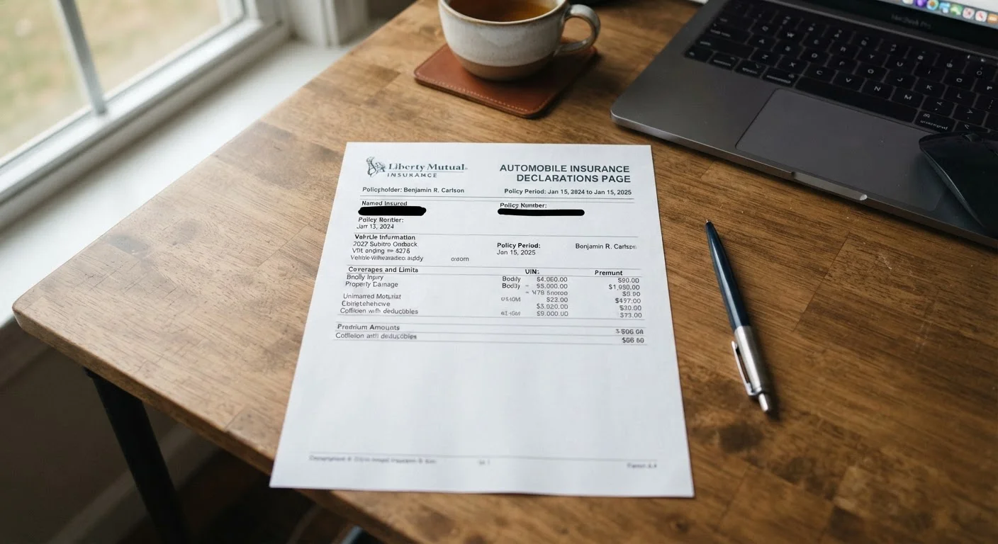 Understanding Your Auto Insurance Declarations Page