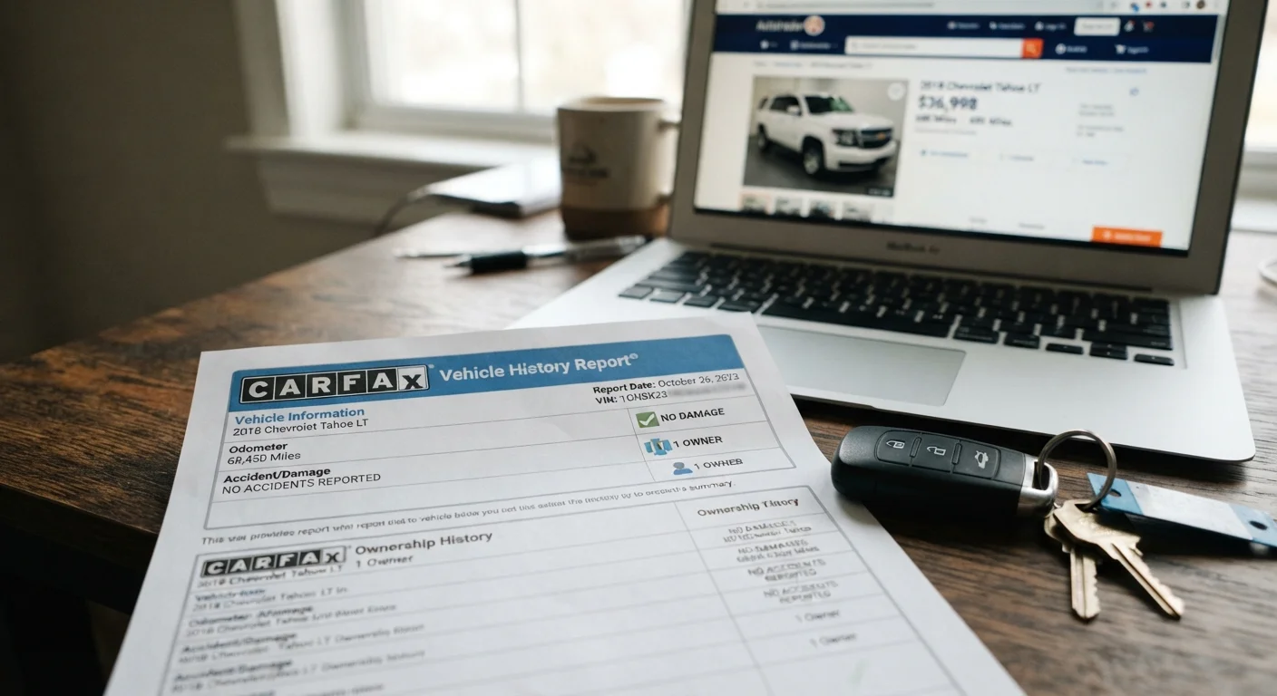 What a Vehicle History Report Actually Tells You
