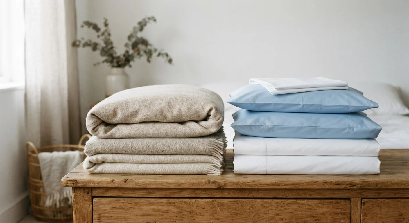 Wool vs. Cotton Bedding: Seasonal Comfort and Care Requirements Compared